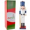 Ornativity Baseball Nutcracker 15" - Baseball Player with White Pin Stripe Uniform and Bat Holiday Decor Nutcracker